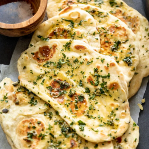 Buttery Garlic Naan Bread